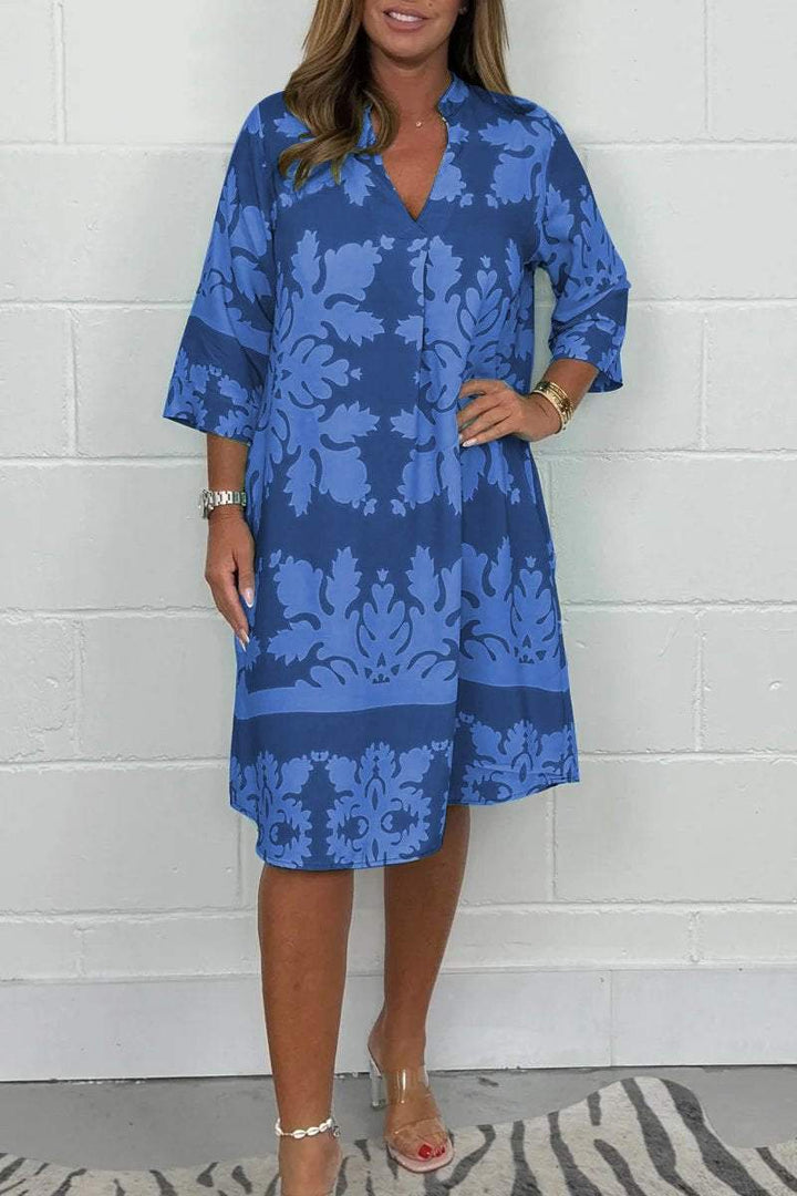 Avery™ - Robe Printanière Fluide et Élégante