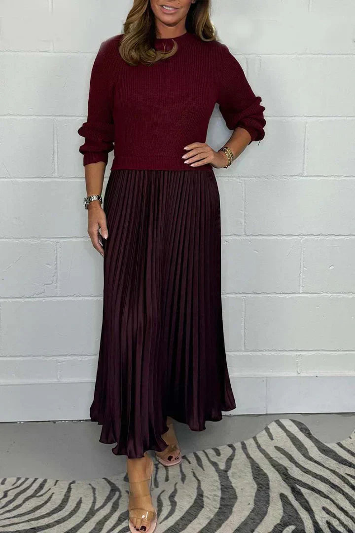 Charlotte™ - Élégante Robe-Pull 2-en-1
