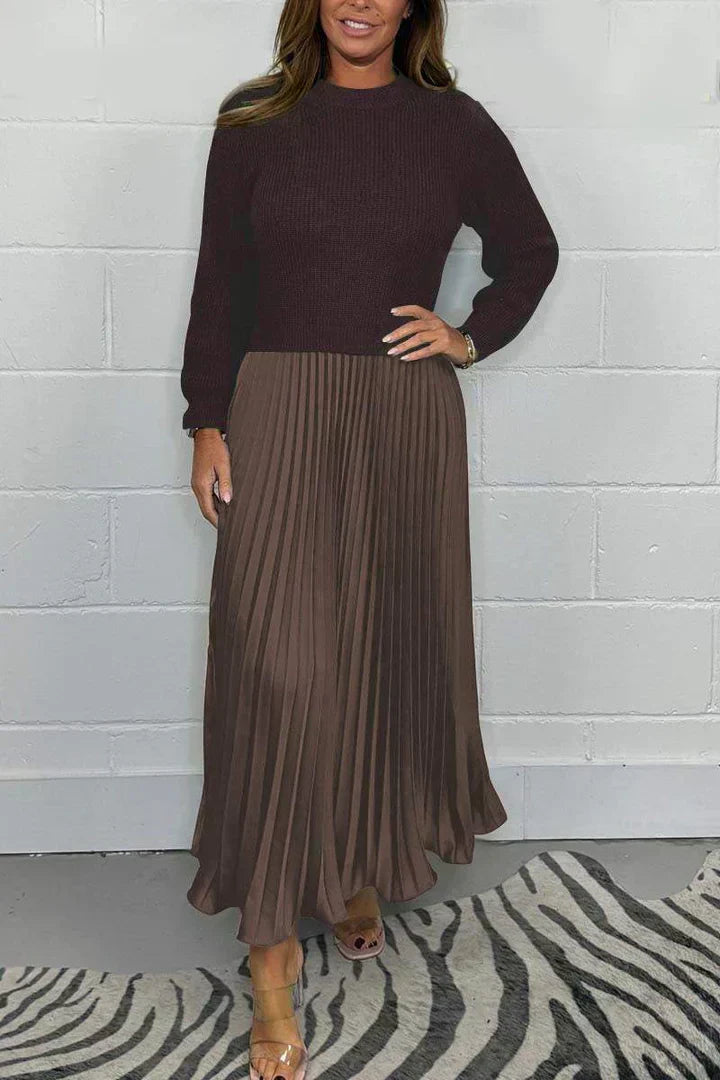 Charlotte™ - Élégante Robe-Pull 2-en-1