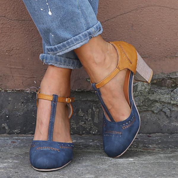 Clarina - Chaussures à talon bloc élégantes