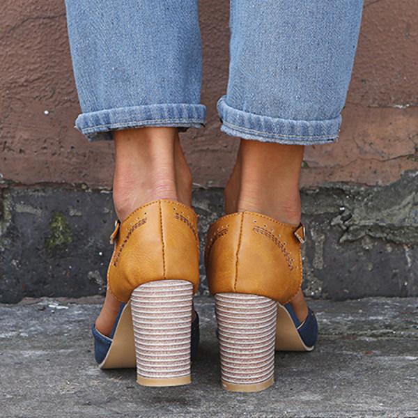 Clarina - Chaussures à talon bloc élégantes