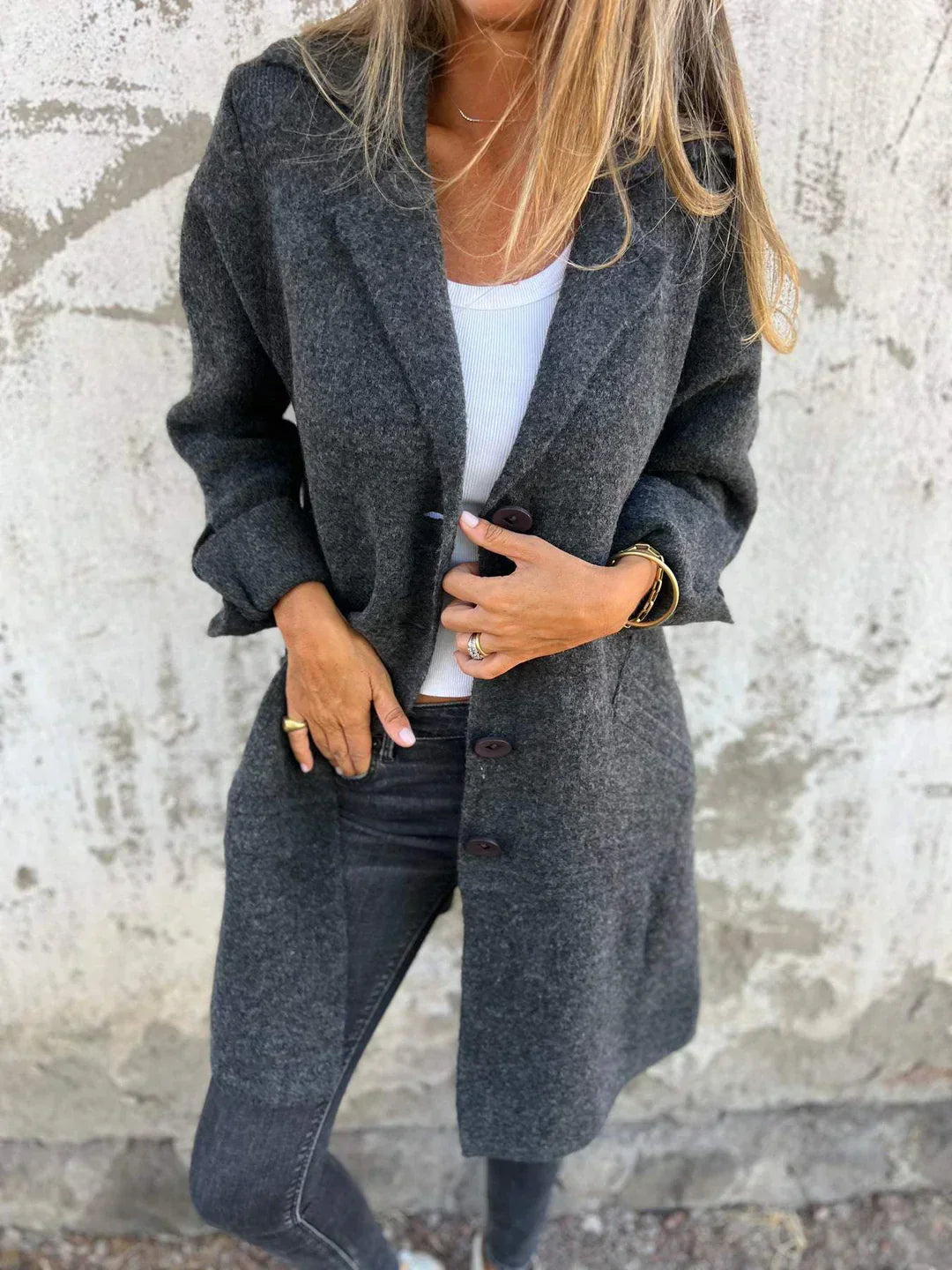 ANGE - ÉLÉGANTE MANTEAU EN LAINE