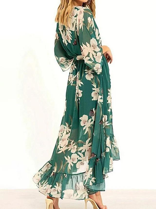 Sylvia – Robe Maxi Brise de la Forêt