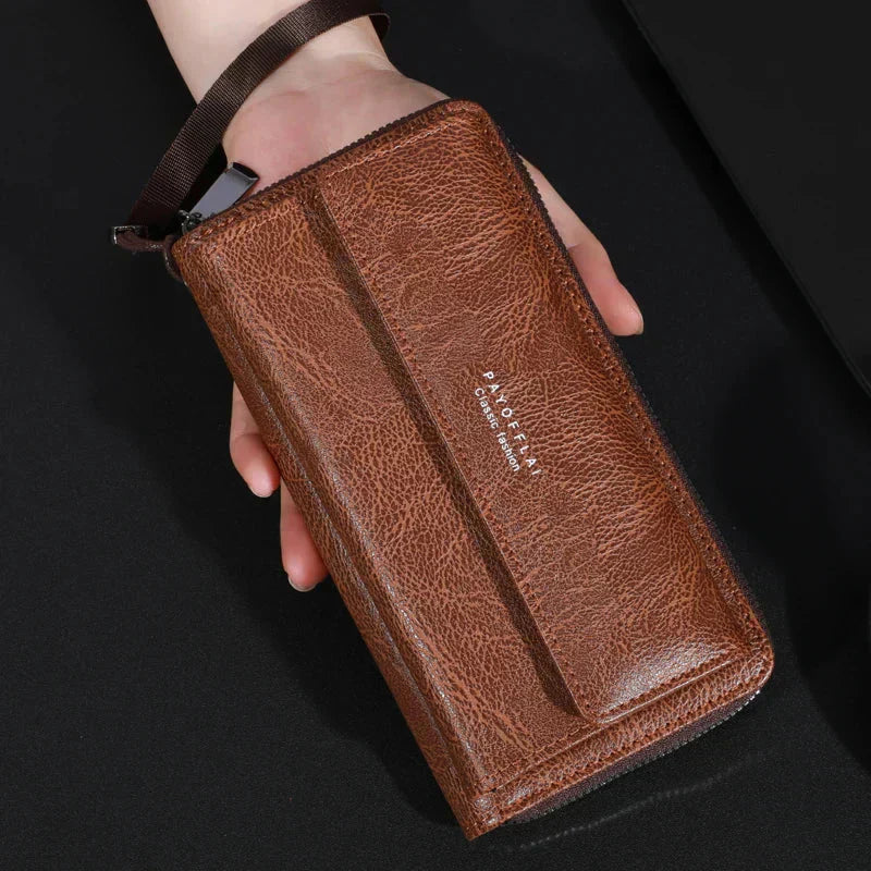 Briony | Pochette avec Fermeture Éclair en Cuir PU Multifonctionnelle