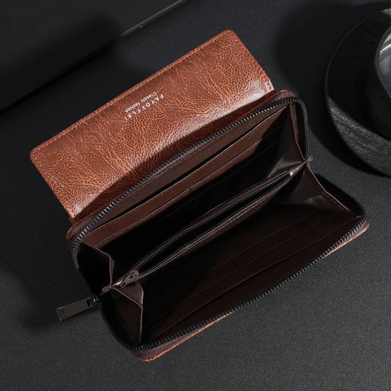 Briony | Pochette avec Fermeture Éclair en Cuir PU Multifonctionnelle