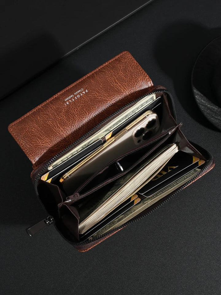 Briony | Pochette avec Fermeture Éclair en Cuir PU Multifonctionnelle