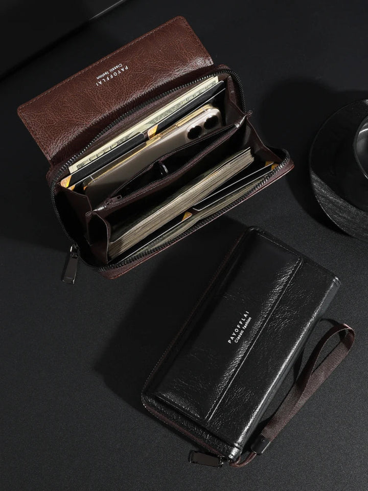 Briony | Pochette avec Fermeture Éclair en Cuir PU Multifonctionnelle