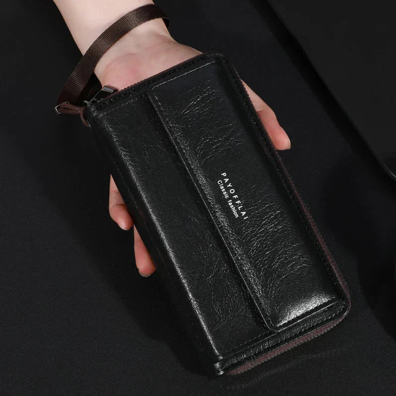 Briony | Pochette avec Fermeture Éclair en Cuir PU Multifonctionnelle