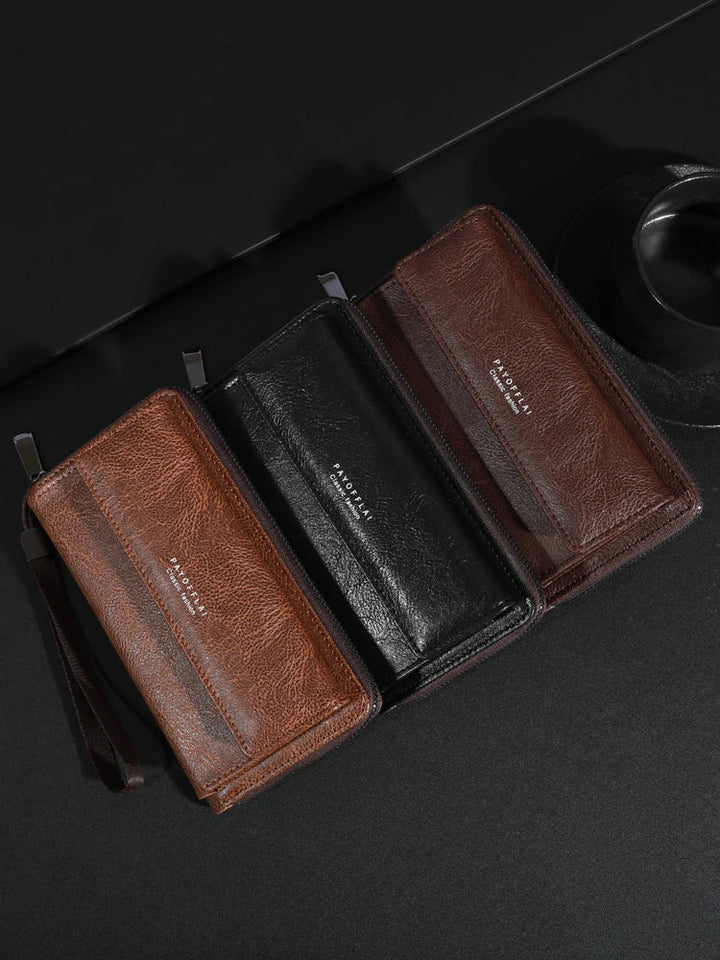 Briony | Pochette avec Fermeture Éclair en Cuir PU Multifonctionnelle
