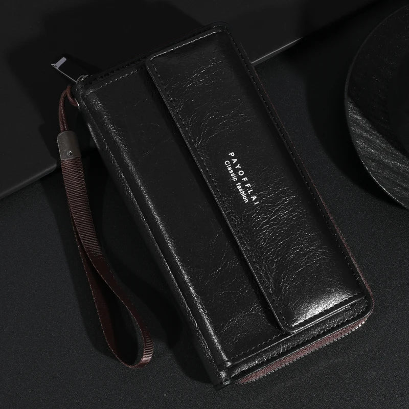 Briony | Pochette avec Fermeture Éclair en Cuir PU Multifonctionnelle