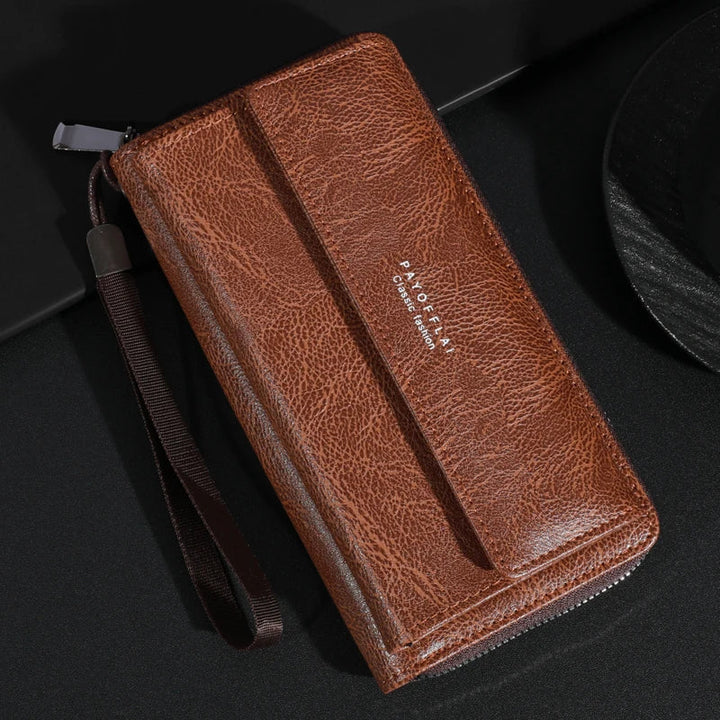 Briony | Pochette avec Fermeture Éclair en Cuir PU Multifonctionnelle