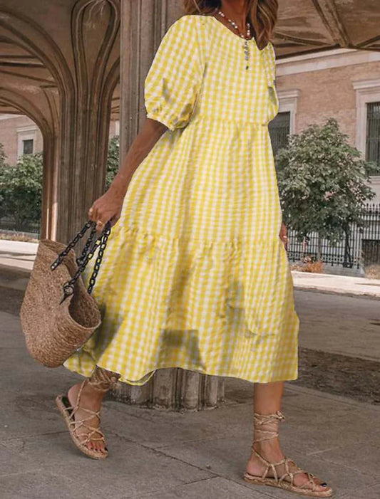 Femme - Robe Élégante et Confortable pour Tous les Jours