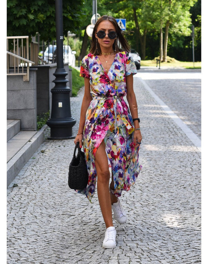 Yasmine | Robe Élégante à Décolleté en V