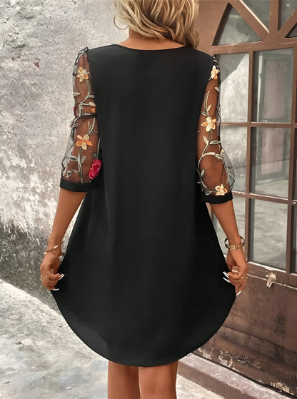 Charlotte™ | Élégante robe d'été à manches décoratives