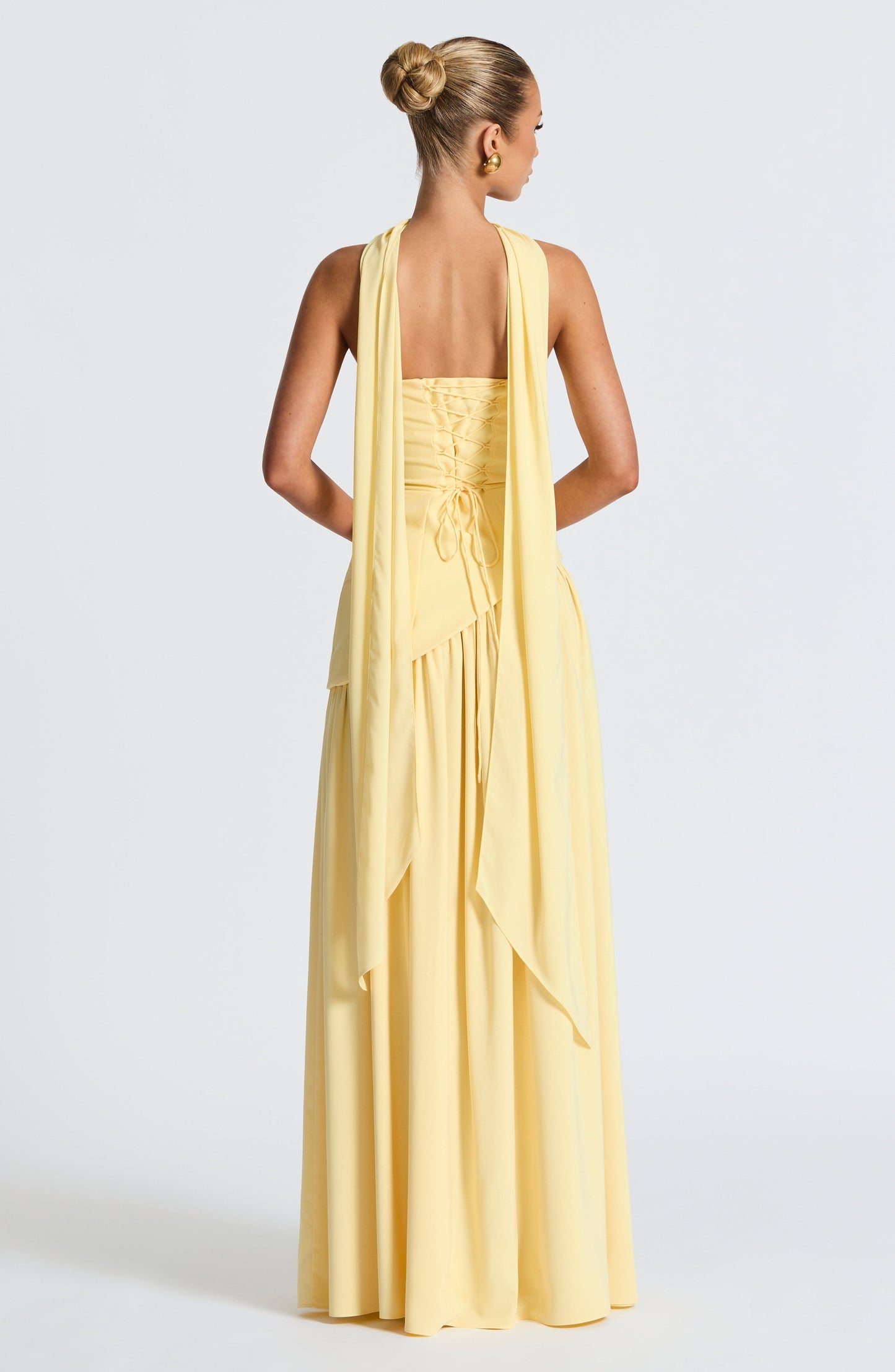 Robe Maxi Sans Bretelles pour Femme avec Fente Haute et Taille Asymétrique