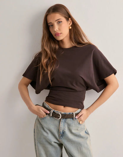 MURIÈLE - T-SHIRT SIGNATURE À MANCHES LARGES