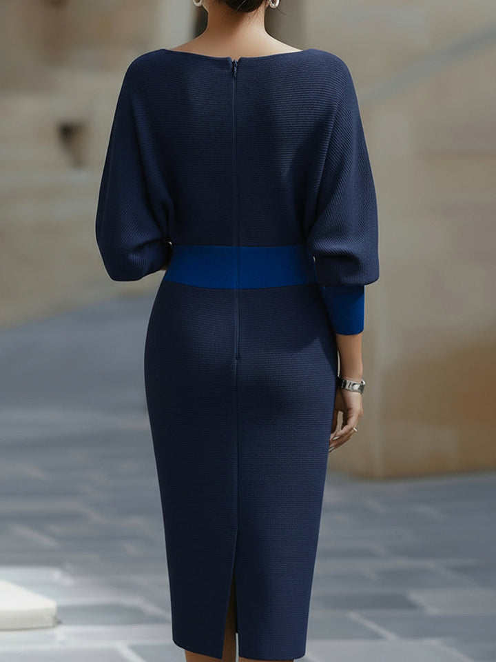 Brielle | Robe Midi Élégante Drapée