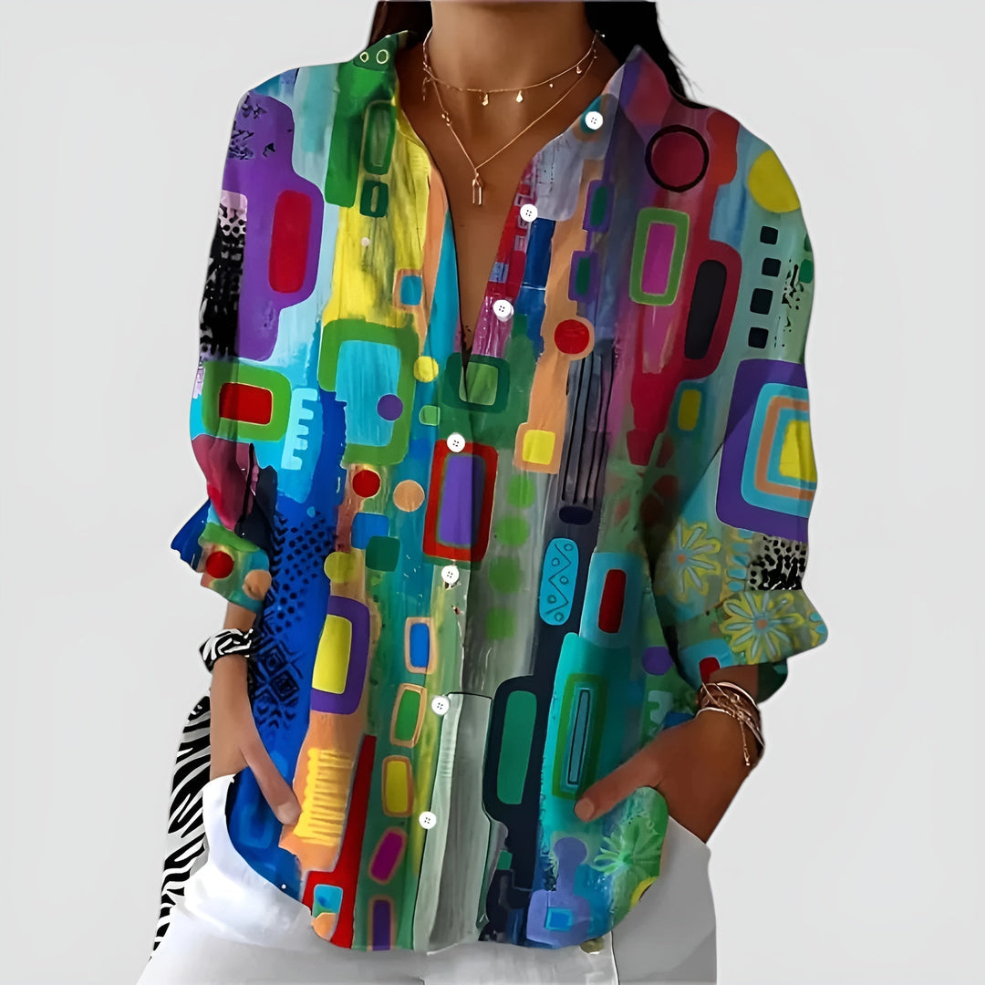 Blouse Ava™ avec motif géométrique