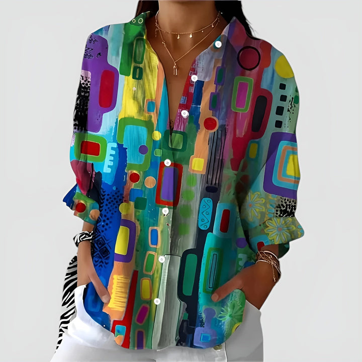Blouse Ava™ avec motif géométrique