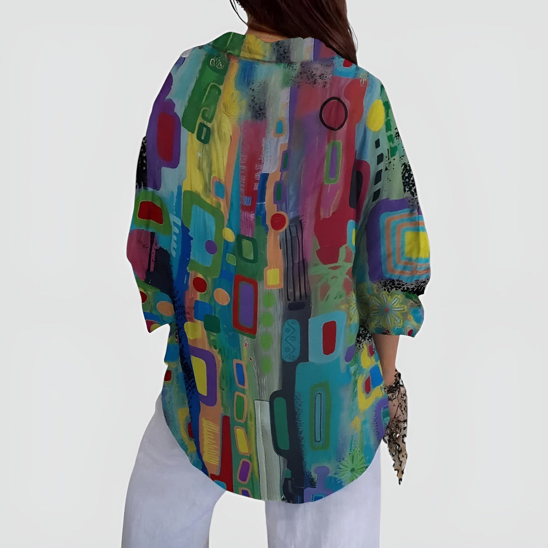 Blouse Ava™ avec motif géométrique