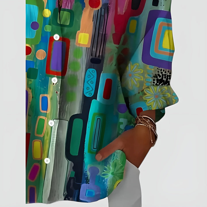 Blouse Ava™ avec motif géométrique