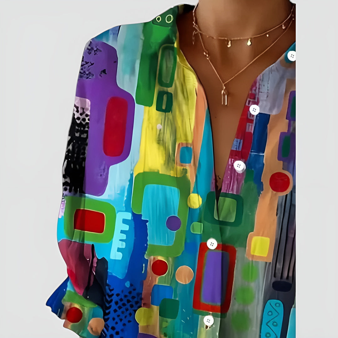 Blouse Ava™ avec motif géométrique