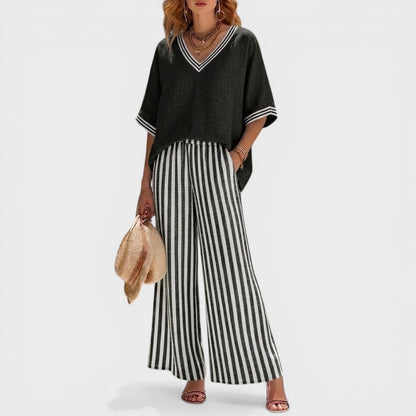 Ana™ | Élégant Ensemble en Lin