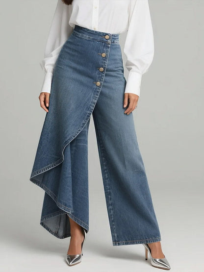 MADELINE – JUPE-PANTALON EN DENIM ÉLÉGANCE MODERNE
