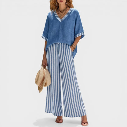 Ana™ | Élégant Ensemble en Lin