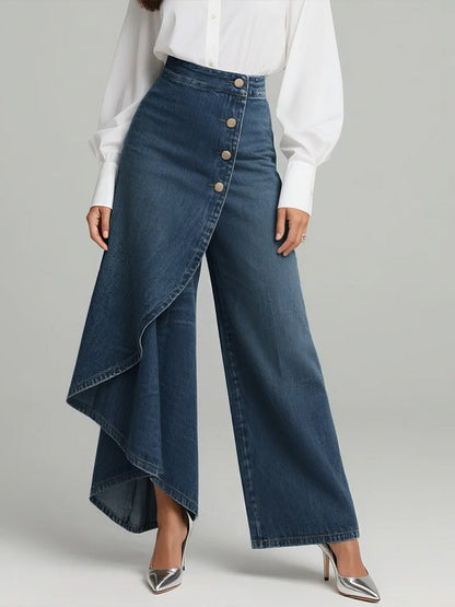 MADELINE – JUPE-PANTALON EN DENIM ÉLÉGANCE MODERNE