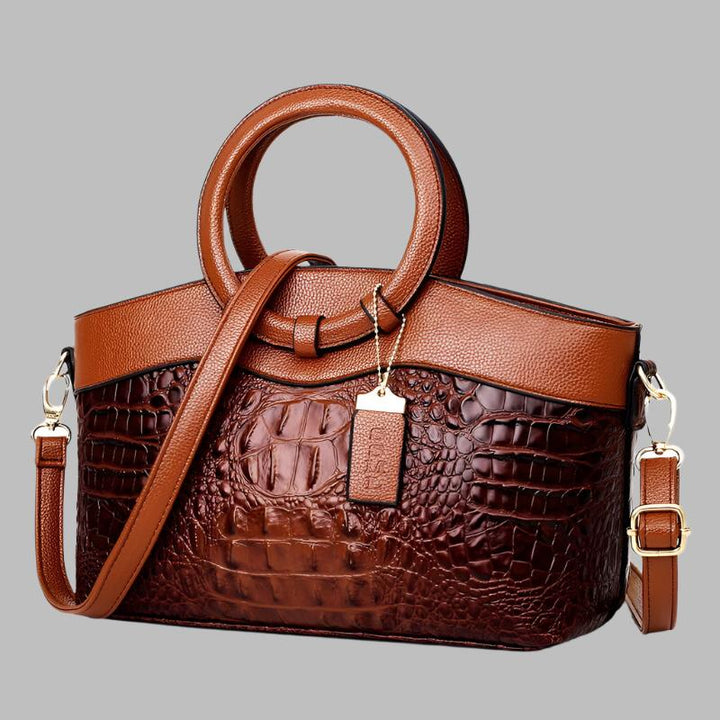 Alfrida | Sac élégant avec une impression crocodile sophistiquée