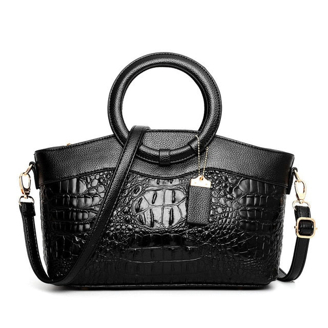 Alfrida | Sac élégant avec une impression crocodile sophistiquée