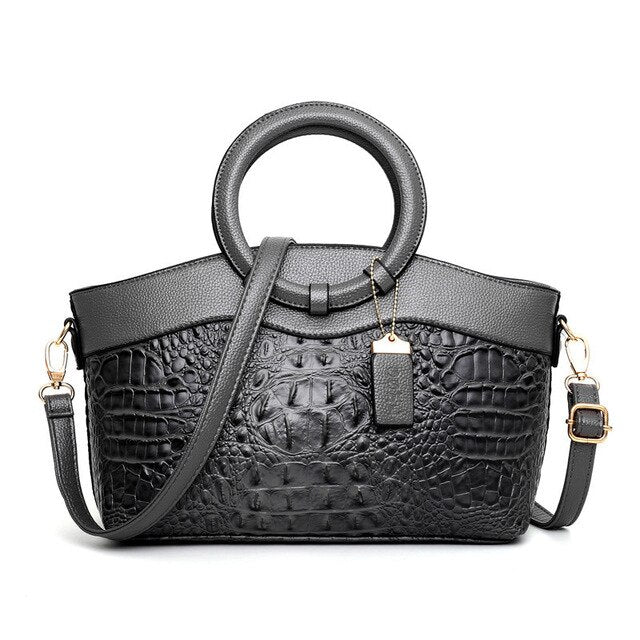 Alfrida | Sac élégant avec une impression crocodile sophistiquée