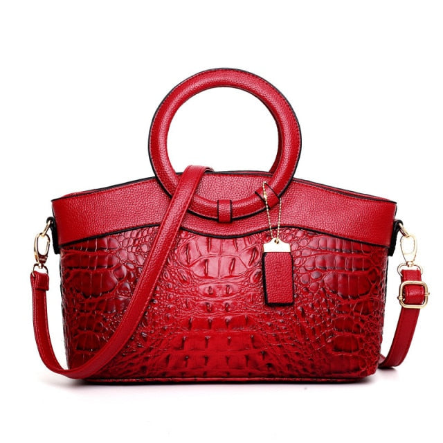 Alfrida | Sac élégant avec une impression crocodile sophistiquée
