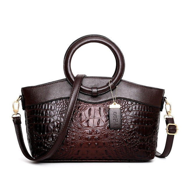 Alfrida | Sac élégant avec une impression crocodile sophistiquée