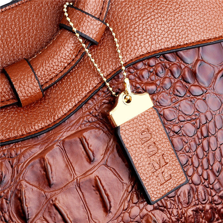 Alfrida | Sac élégant avec une impression crocodile sophistiquée