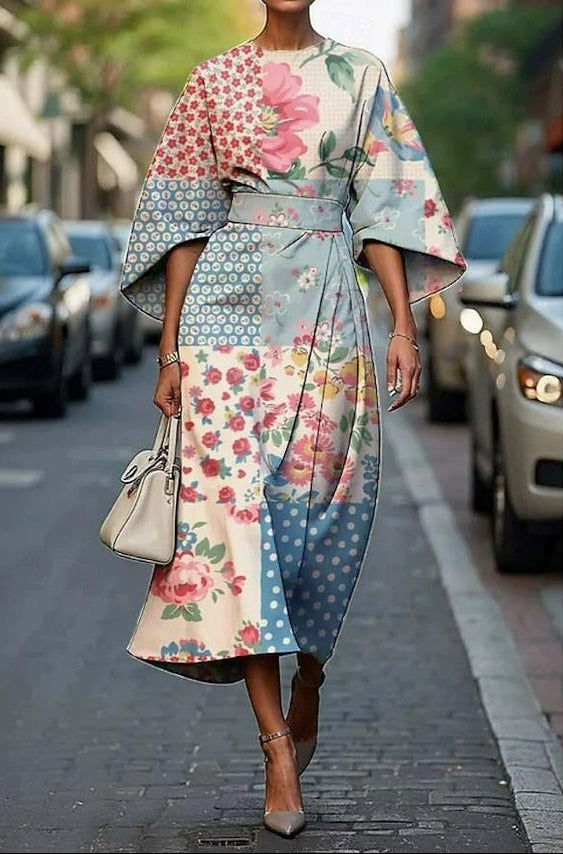 Angelica | Robe Midi à Charm Floral