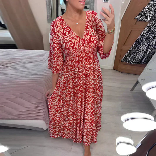 Frieda | Robe d'Été Aérée avec Décolleté en V