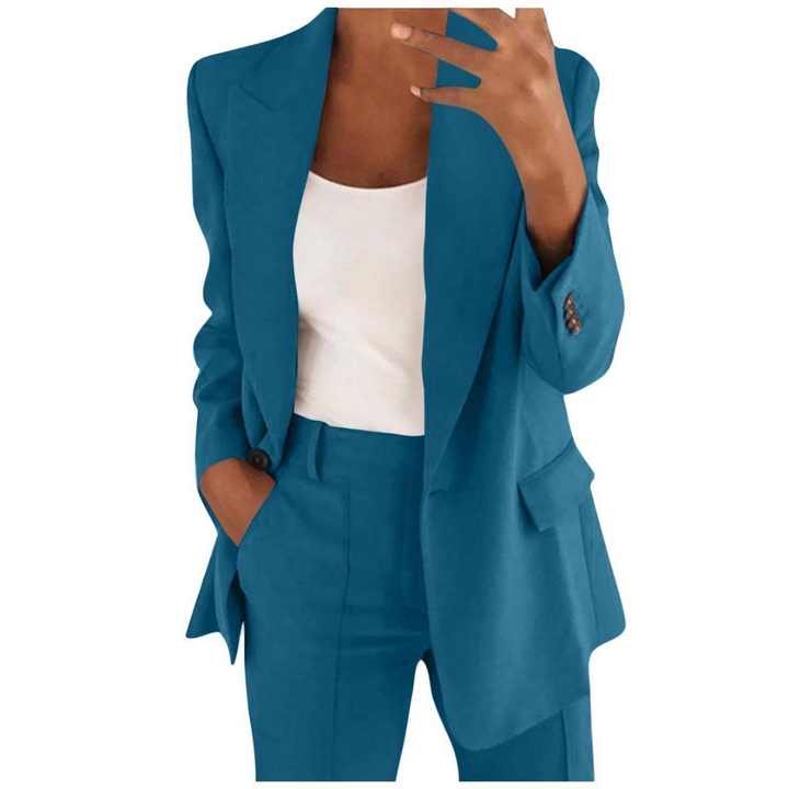 ALVERIA – ENSEMBLE BLAZER ET PANTALON ÉLÉGANT POUR UN STYLE ÉLEVÉ