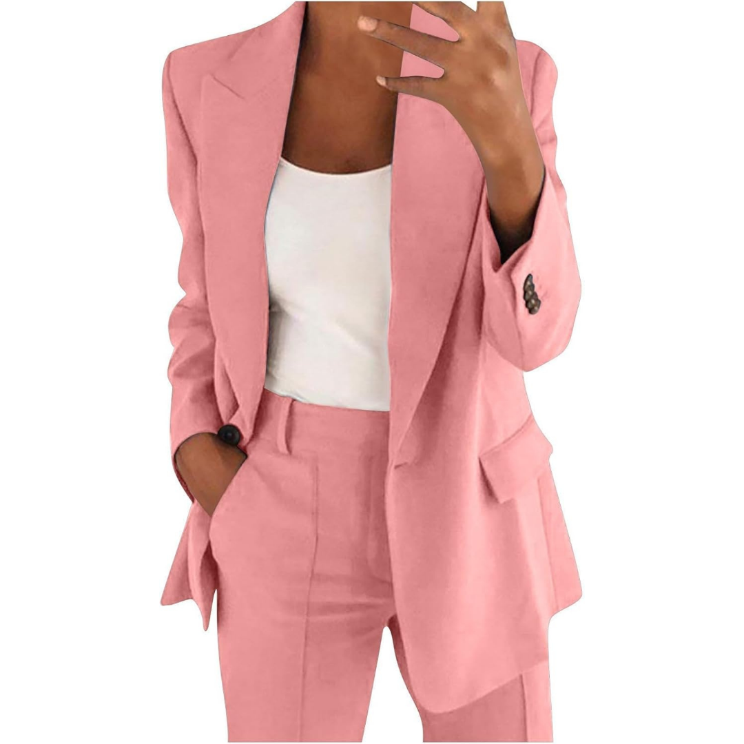 ALVERIA – ENSEMBLE BLAZER ET PANTALON ÉLÉGANT POUR UN STYLE ÉLEVÉ