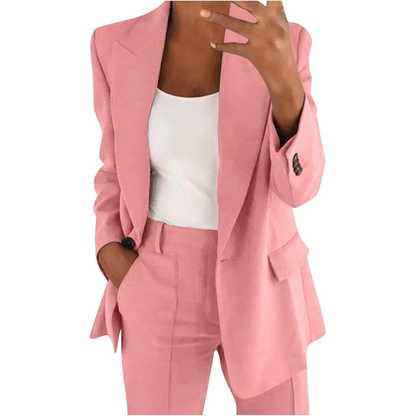 ALVERIA – ENSEMBLE BLAZER ET PANTALON ÉLÉGANT POUR UN STYLE ÉLEVÉ