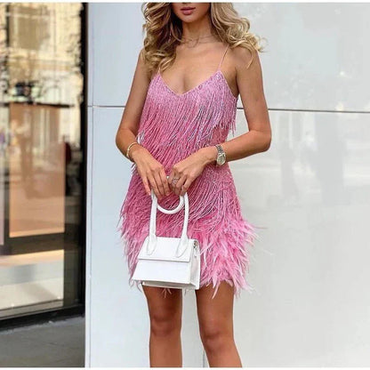 Fleur | Robe De Cocktail Paillette Pour Femme | Mini