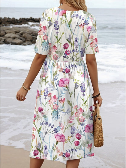Carlyn | Midi Floral Léger