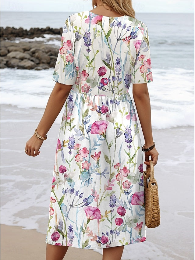 Carlyn | Midi Floral Léger