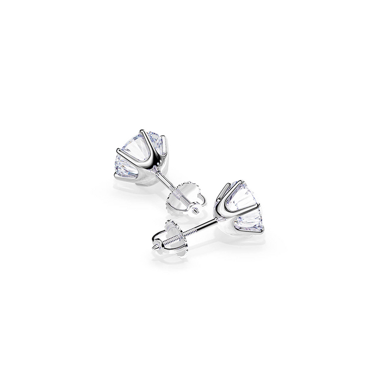 Boucles d'oreilles Tera en or blanc chic