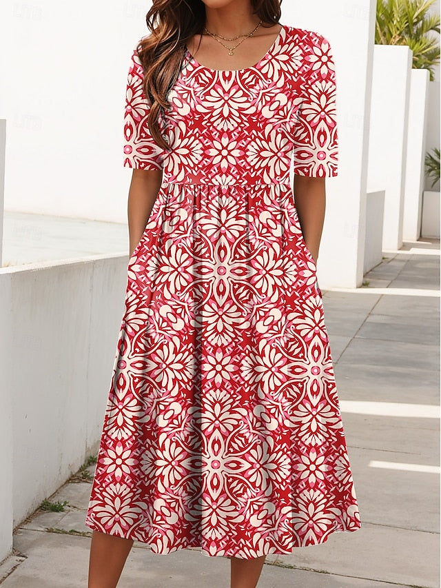 Carlyn | Midi Floral Léger