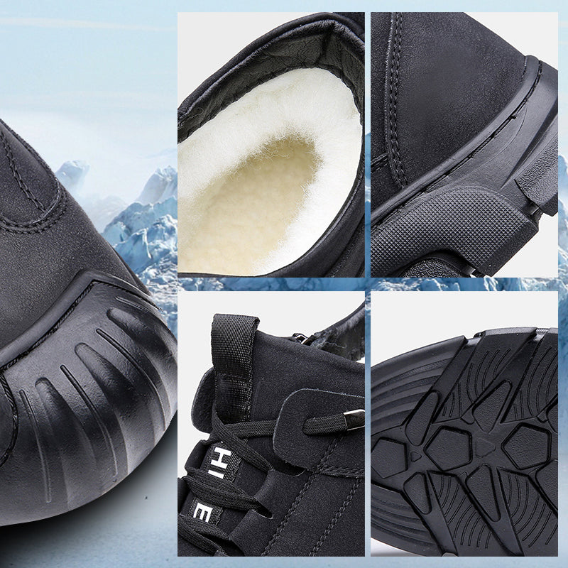 David | Baskets d'hiver pour hommes avec doublure en fausse fourrure