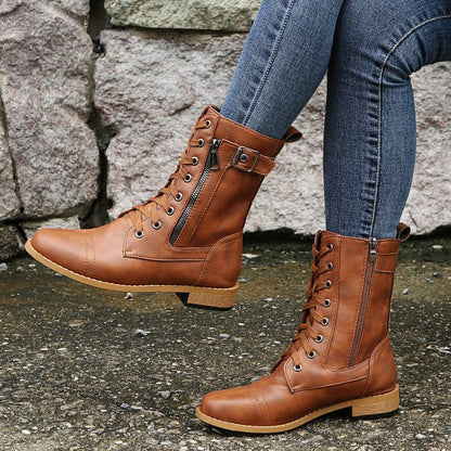 Félice - Bottes orthopédiques élégantes en cuir