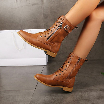 Félice - Bottes orthopédiques élégantes en cuir