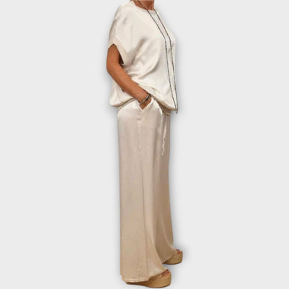 Ensemble Deux Pièces Satin Luxe